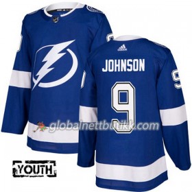 Tampa Bay Lightning Hockeydrakt Tyler Johnson 9 2017-2018 Blå Adidas Authentic - Barn
